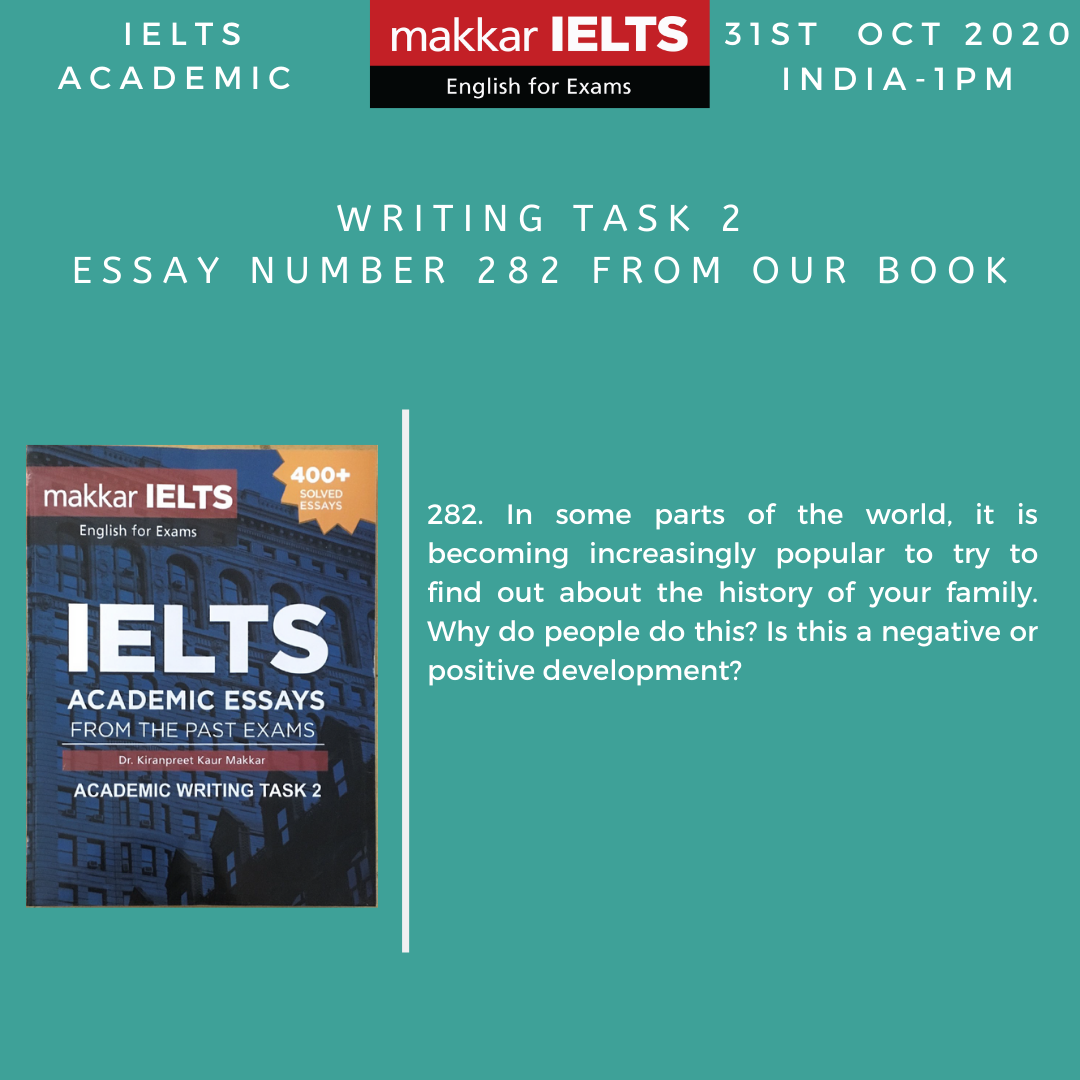 Most Repeated IELTS Essay in Writing Task 2 - Family History 