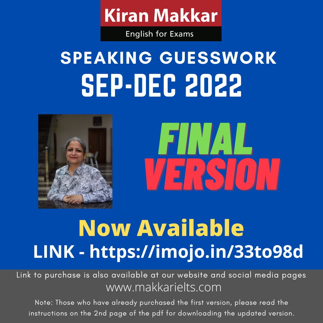 Kiran Makkar Speaking Cue Cards Sep-Dec 2022 Final version