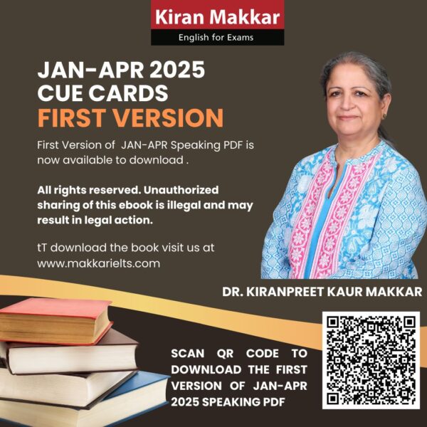 Kiran Makkar Speaking Cue Cards Jan-April 2025 First Version PDF