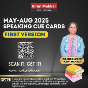 Kiran Makkar Speaking Cue Cards May-Aug 2025 First Version PDF